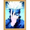 Lámpara Led USB Satoru Gojo Jujutsu Kaisen Ojo Descubierto Cuadro Madera