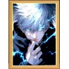 Lámpara Led USB Satoru Gojo Jujutsu Kaisen Eyes Cuadro Madera