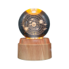 Lampara bola de cristal LED diseño sistema solar base giratoria 8 cm