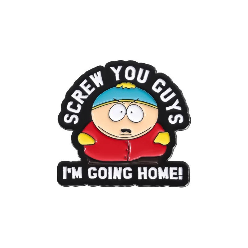 Pin Metálico South Park Eric Cartman Screw You Guys