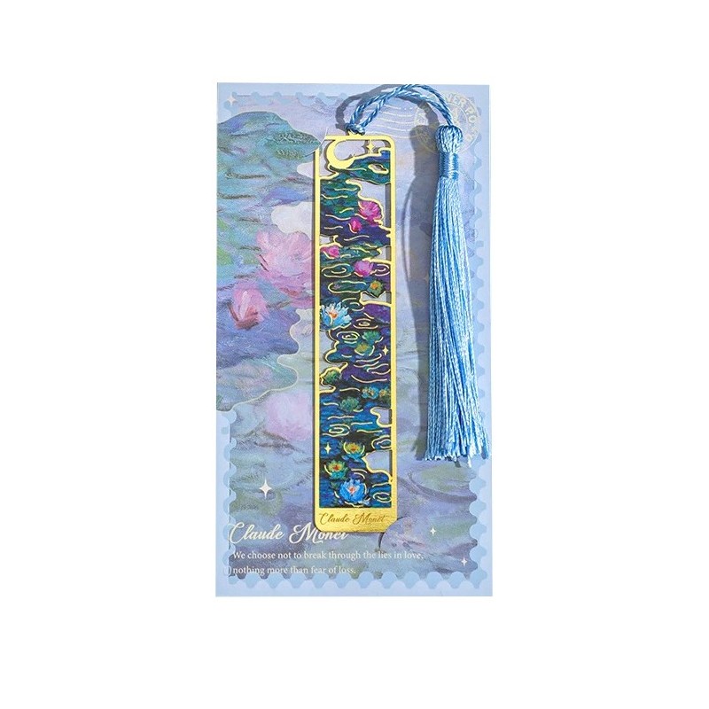 Marcador de Página Lirios de Agua de Claude Monet Metal