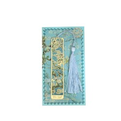 Marcador de Página Almendro en Flor Van Gogh Dorado Metal