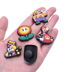 Set 30 Charms Compatible Con Crocs Bamers Mario Kart