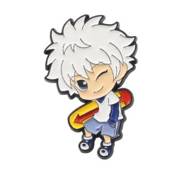 Pin Killua Zoldyck Skate Hunter X Hunter Metálico Soft Pins