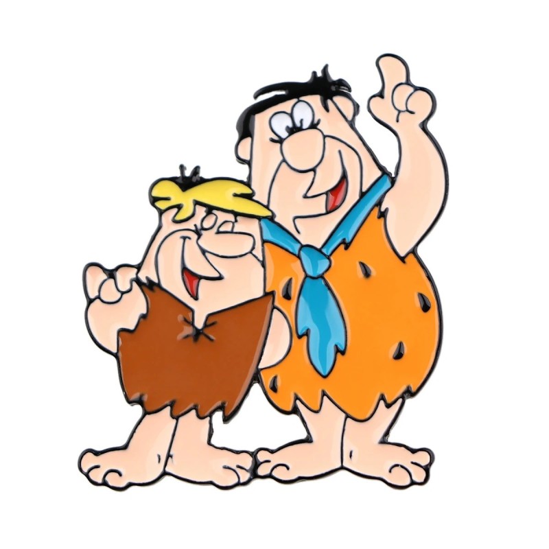 Pin Pablo Marmól y Pedro Picapiedra de Los Picapiedra abrazados