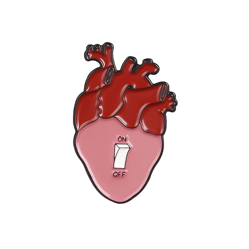 Pin Corazón con Interruptor ON OFF