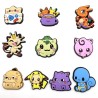 Set 10 Charms Compatible Con Crocs Bamers Pokemon Kawaii