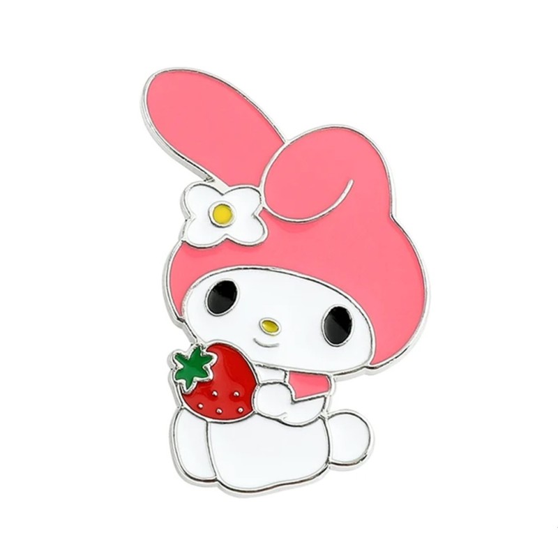 Pin My Melody Con Frutilla Broche Metálico Soft Pins Sanrio Pin My Melody Con Frutilla Broche Metálico Soft Pins Sanrio