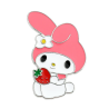 Pin My Melody Con Frutilla Broche Metálico Soft Pins Sanrio