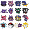 Pin Gengar con Clefable Abrazados Metálico Pokemon Pins Mochila