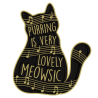 Pin Gatito Purring is Very Lovely Meowsic Broche Mochila Pins