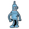 Pin Bender de Futurama Broche Metálico Pins Mochila Robot