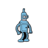 Pin Bender de Futurama Broche Metálico Pins Mochila Robot