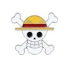 Pin Bandera Sombrero de Paja One Piece Broche Metálico Pins