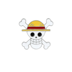 Pin Bandera Sombrero de Paja One Piece Broche Metálico Pins