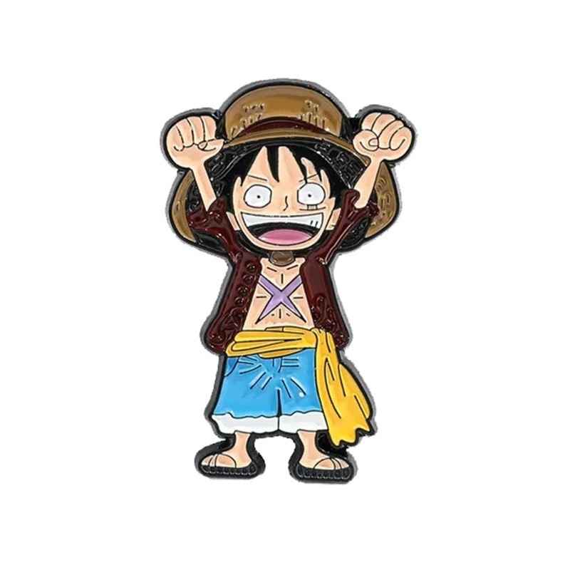 Pin Monkey D. Luffy One Piece Broche Metálico Puños Arriba Pins Pin Monkey D. Luffy One Piece Broche Metálico Puños Arriba Pins
