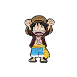 Pin Monkey D. Luffy One Piece Broche Metálico Puños Arriba Pins