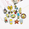 Pin Homero Simpson con Cerveza Broche Metal Pins Los Simpson