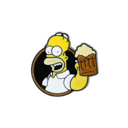 Pin Homero Simpson con Cerveza Broche Metal Pins Los Simpson