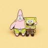 Pin Broche Metálico con Diseño de Pin Bob Esponja y Patricio Estrella Abrazo
