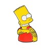Pin Bart Simpson con Tatuajes Broche Metal Pins Los Simpson