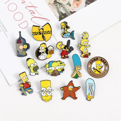 Pin Señor Burns Sirena Montgomery Broche Metal Pins Los Simpson