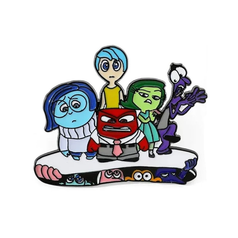 Pin Personajes de Intensamente 1 y 2 Miedo Alegria Ansiedad Broche Metálico Pin Personajes de Intensamente 1 y 2 Miedo Alegria Ansiedad Broche Metálico