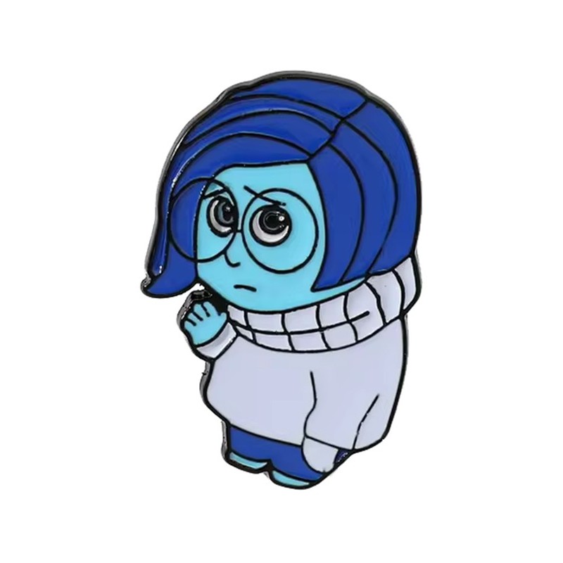 Pin Tristeza de Pelicula Intensamente Broche Metálico Pins Pin Tristeza de Pelicula Intensamente Broche Metálico Pins