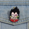 Pin Vegeta Comiendo Ramen Broche Metálico Pins Mochila Dbz
