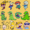Pin Carlitos Baldosa de Rugrats Broche Metálico Pins Mochila