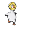 Pin Ganso Flor Amarilla