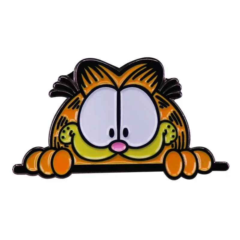 Pin Garfield Gato Broche Metálico Pins Dibujos Animados Pin Garfield Gato Broche Metálico Pins Dibujos Animados