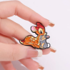 Pin Bambi y Tambor Abrazados Pelicula Broche Metálico Pins