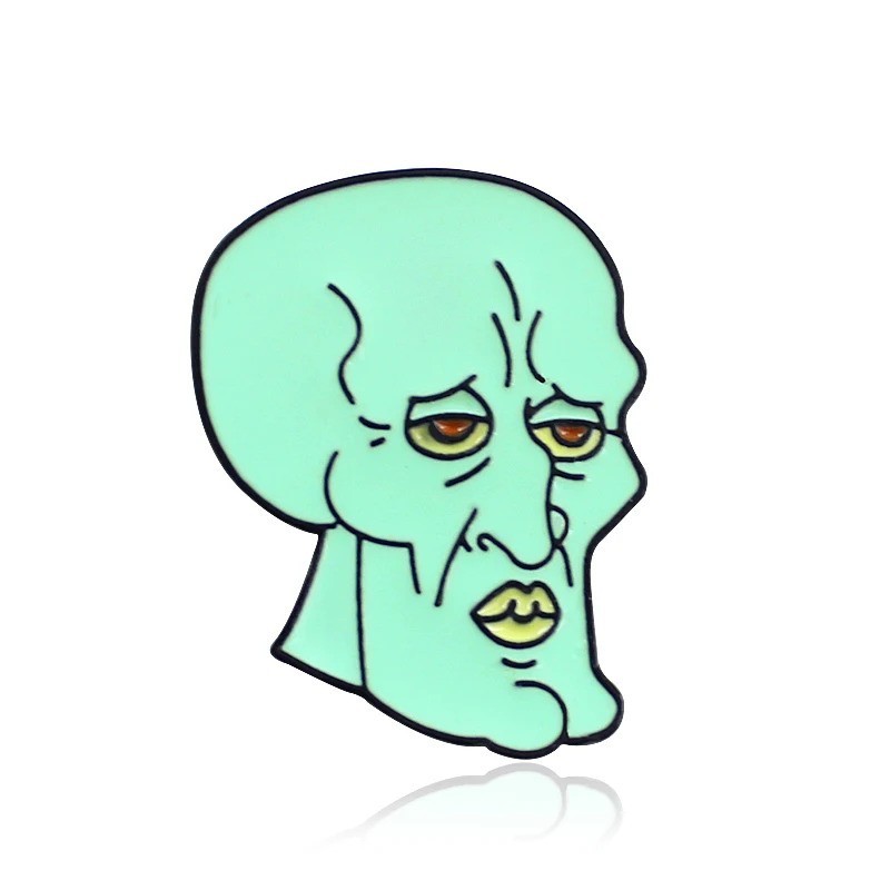 Pin Calamardo Hermoso Guapo Bob Broche Metálico Pins Pin Calamardo Hermoso Guapo Bob Broche Metálico Pins