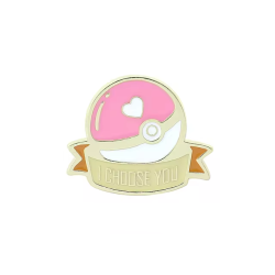 Pin Pokebola I Choose You Pokemon Pins Metálico Mochila