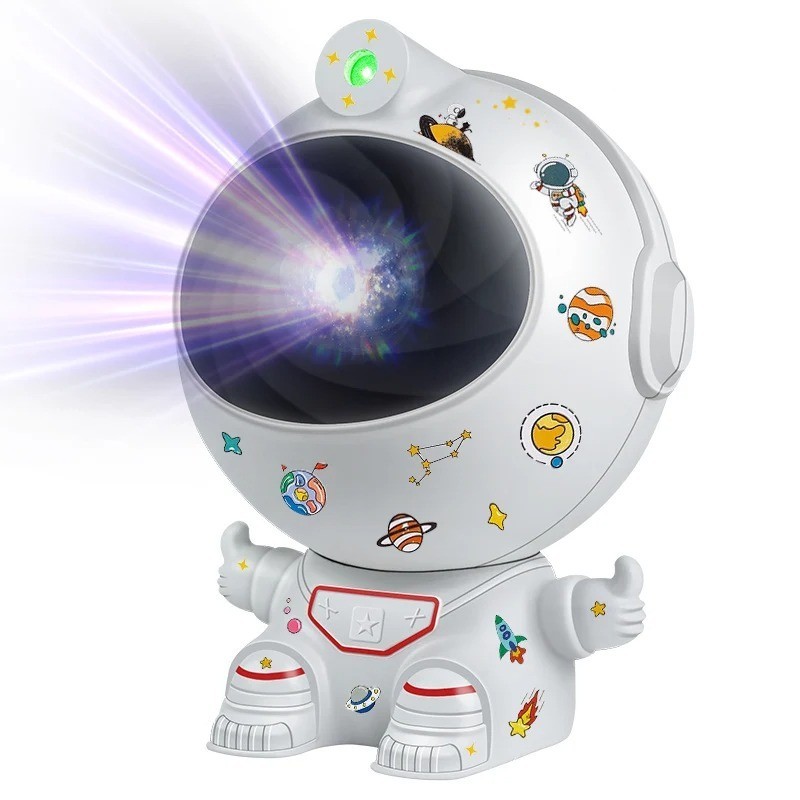Proyector de Aurora Mini Astronauta y Estrella de Galaxia + Set Stickers Universo Proyector de Aurora Mini Astronauta y Estrella de Galaxia + Set Stickers Universo