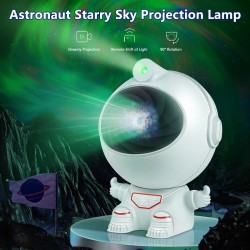 Proyector de Aurora Mini Astronauta y Estrella de Galaxia + Set Stickers Universo