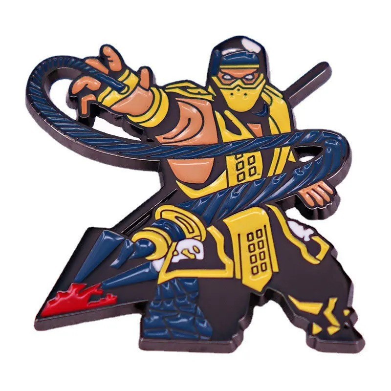 Pin Scorpion de Mortal Kombat Broche Metálico Pins Pin Scorpion de Mortal Kombat Broche Metálico Pins