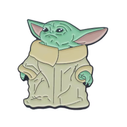 Pin Grogu de Pie Broche Metálico Pins Mochila Baby Yoda