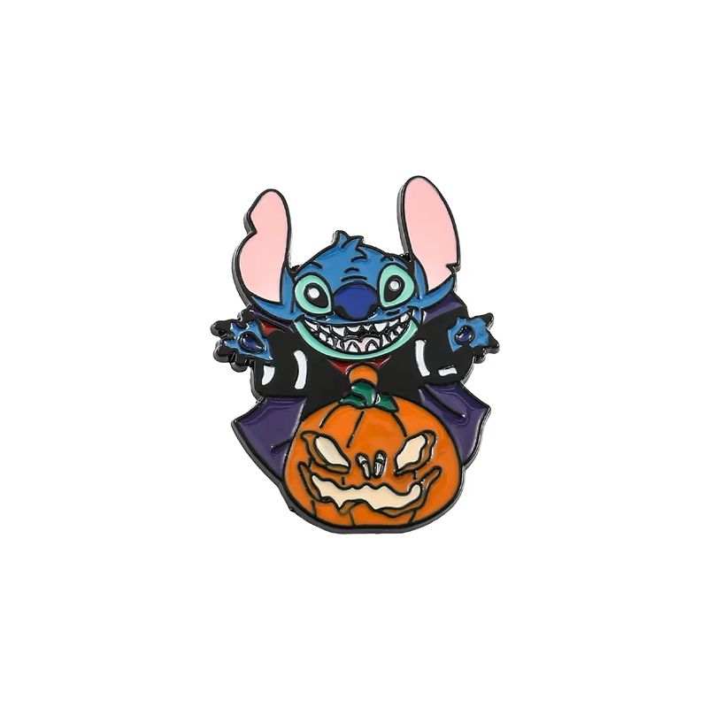 Pin Stitch con Calabaza Halloween Broche Metálico Pins Mochila Pin Stitch con Calabaza Halloween Broche Metálico Pins Mochila