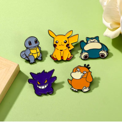 Pin Pikachu Sentado Pokemon Broche Metálico Pins