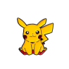 Pin Pikachu Sentado Pokemon Broche Metálico Pins