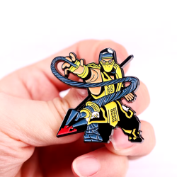 Pin Scorpion de Mortal Kombat Broche Metálico Pins